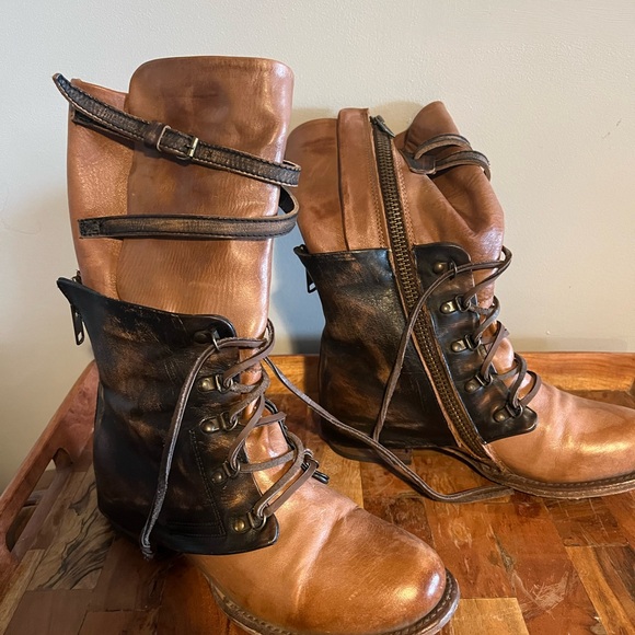 freebird Shoes - Freebird leather handmade boots women lace